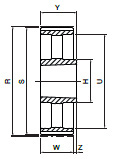 Koło pasowe HDB192-14M55 SIT