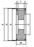 Koło pasowe HDB28-14M115 SIT