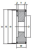 Koło pasowe HDB28-14M85 SIT