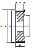 Koło pasowe HDB29-14M55 SIT