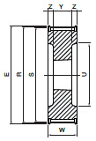 Koło pasowe PBG28G14M68 SIT