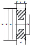 Koło pasowe PBG36G14M90 SIT