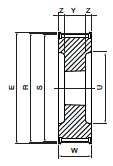 Koło pasowe PBG44G14M125 SIT