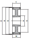 Koło pasowe PBG56G14M37 SIT