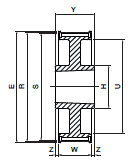 Koło pasowe PBG60G14M20 SIT