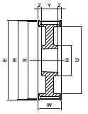 Koło pasowe PBG64G14M90 SIT