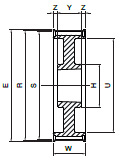 Koło pasowe HDB56-14M55 SIT