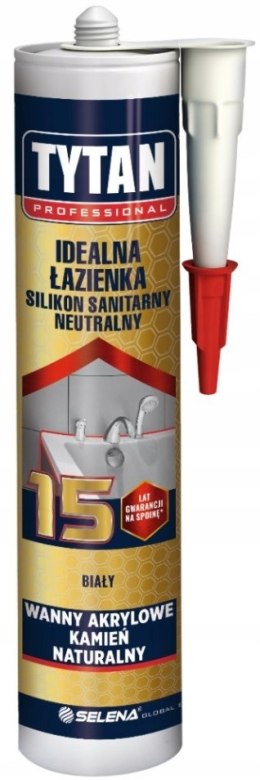 SILIKON TYTAN SANITARNY IDEALNY DOM 280ML BIAŁY