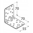 ŁĄCZNIK BUDOWLANY Z PRZETŁOCZENIEM 70*70*55*2.0MM