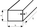 Profil stalowy zamknięty 40x25x2 długość 1500mm