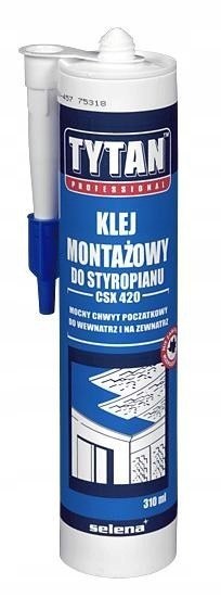 KLEJ MONTAŻOWY 310ML TYTAN STYROPIAN