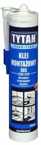 KLEJ MONTAŻOWY 280ML TYTAN EURO-LINE