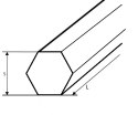 Pręt kwadratowy nierdzewny 14x14mm dł.1000mm