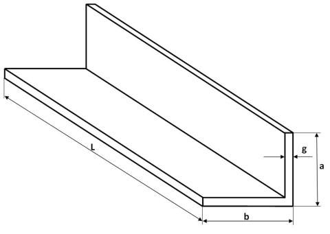 Kątownik aluminiowy 10x20x2 dł. 2000mm Kątownik aluminiowy 10x20x2 dł. 2000mm