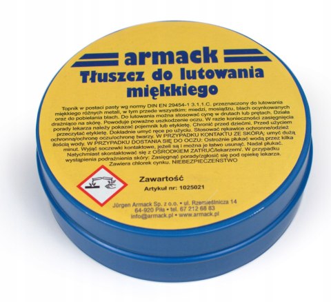 Armack Tłuszcz do lutowania topnik 100g