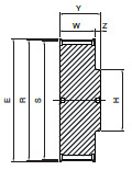 Koło pasowe ST28S14M55 SIT