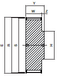 Koło pasowe ST20S8M20 SIT