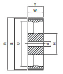 Koło pasowe ST29S14M115 SIT