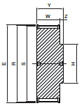 Koło pasowe ST30S14M115 SIT