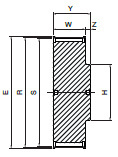 Koło pasowe ST34S14M85 SIT