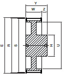 Koło pasowe ST56S8M20 SIT