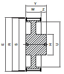 Koło pasowe ST56S8M30 SIT