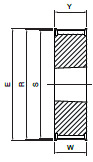 Koło pasowe PBD36L075 SIT