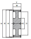 Koło pasowe ST56S14M85 SIT