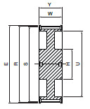 Koło pasowe ST60S14M55 SIT