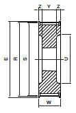 Koło pasowe STB28S14M115 SIT