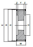 Koło pasowe STB28S14M40 SIT