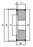 Koło pasowe STB32S8M50 SIT