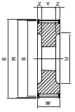 Koło pasowe STB40S8M50 SIT