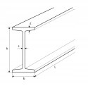 Dwuteownik stalowy IPN 100x50x4,5 długość 1000mm