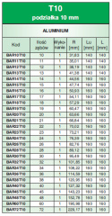 Wałek zębaty BAR11T10/AL SIT