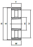 Koło pasowe PBD72L075 SIT