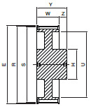 Koło pasowe PD40L100 SIT