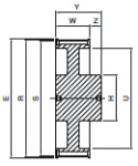 Koło pasowe PD42L100 SIT