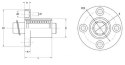 LMF 50 UU Łożysko liniowe z kołnierzem