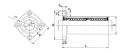 LMK-L 40 UU Łożysko liniowe z kołnierzem