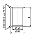 Tuleja spiekana żelazna 70x80x120 AF AMES