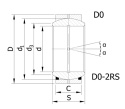 Łożysko kuliste GE-080 DO-2RS (80x120x55)