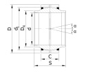 Łożysko kuliste GE-070 HO-2RS (70x105x65)