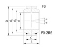 Łożysko kuliste GE-020 FO-2RS (20x42x25)