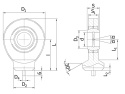 Ucho S 020C-UK-N stal nierdzewna AISI 316