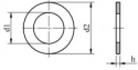 Podkładki płaskie nierdzewne M12 A2 DIN125 200szt