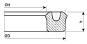 Uszczelniacz siłownika 300x340x20 U1 manszeta