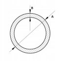 Rura stalowa bezszwowa 21,3x2,3 dł.3000mm