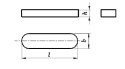 Wpust pryzmatyczny klin 10x8x56 DIN6885 2 szt