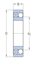 Łożysko kulkowe wahliwe 1206 S NTN 30x62x16